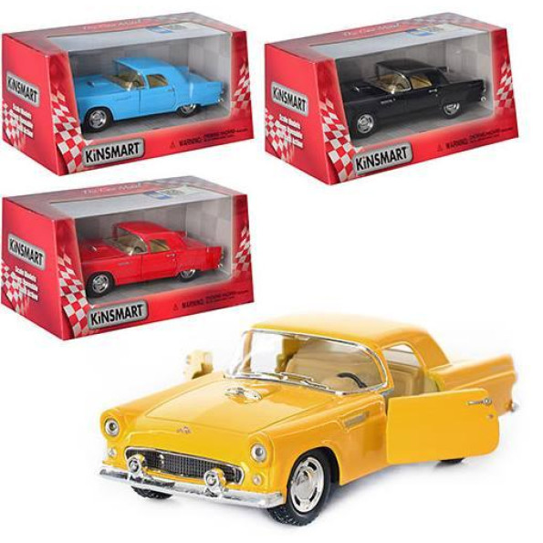 Машинка колекційна FORD THUNDERBIRD KT5319W, інерційна (Желтий)