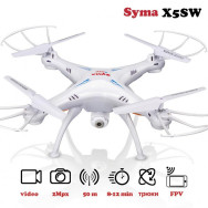 Квадрокоптер на радіокеруванні Syma X5SW с камерой WiFi (Белый)