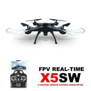 Квадрокоптер на радіокеруванні Syma X5SW с камерой WiFi (Черный)