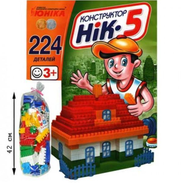 Детский конструктор НИК-5 70927, 224 большие детали -
Фото 2 Детский конструктор НИК-5 70927, 224 большие детали -
Фото 2