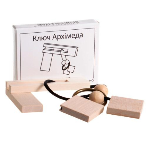 Мини головоломка Ключ Архимеда Заморочка 5007 деревянная Мини головоломка Ключ Архимеда Заморочка 5007 деревянная