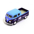Детская модель машинки Volkswagen Bus Double Cab Pickup Delivery 1963 Kinsmart KT5396W инерционная, 1:34 (Blue)