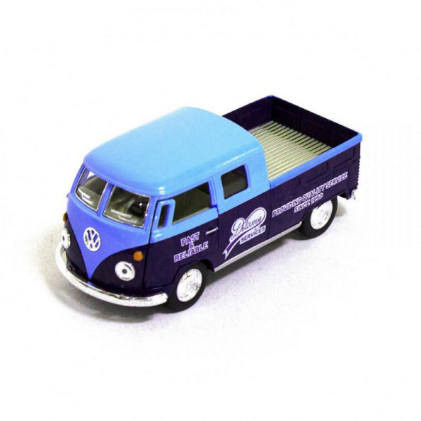 Детская модель машинки Volkswagen Bus Double Cab Pickup Delivery 1963 Kinsmart KT5396W инерционная, 1:34 (Blue) Детская модель машинки Volkswagen Bus Double Cab Pickup Delivery 1963 Kinsmart KT5396W инерционная, 1:34 (Blue)