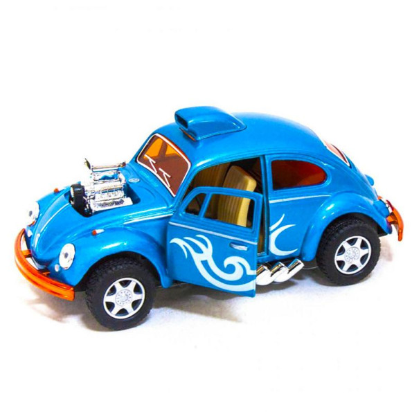 Машинка металева інерційна Volkswagen Beetle Custom Dragracer Kinsmart KT5405W 1:32 (Голубой) Машинка металева інерційна Volkswagen Beetle Custom Dragracer Kinsmart KT5405W 1:32 (Голубой)