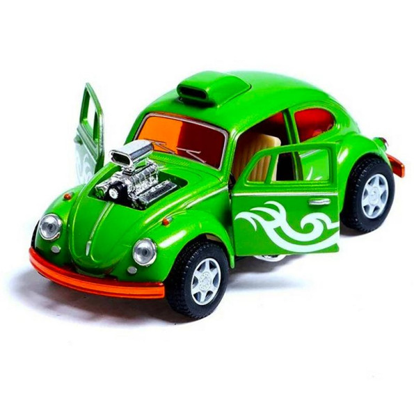 Машинка металлическая инерционная Volkswagen Beetle Custom Dragracer Kinsmart KT5405W 1:32 (Зеленый) Машинка металлическая инерционная Volkswagen Beetle Custom Dragracer Kinsmart KT5405W 1:32 (Зеленый)