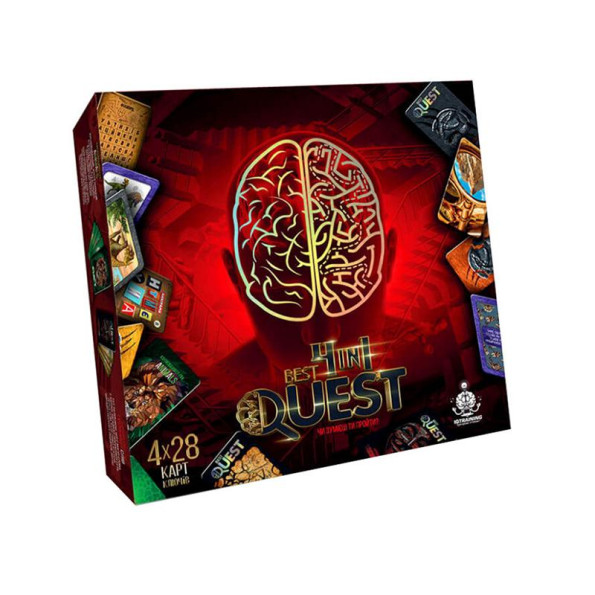 Карточная квест-игра BEST QUEST BQ-02-01U, 4 в 1 укр Карточная квест-игра BEST QUEST BQ-02-01U, 4 в 1 укр