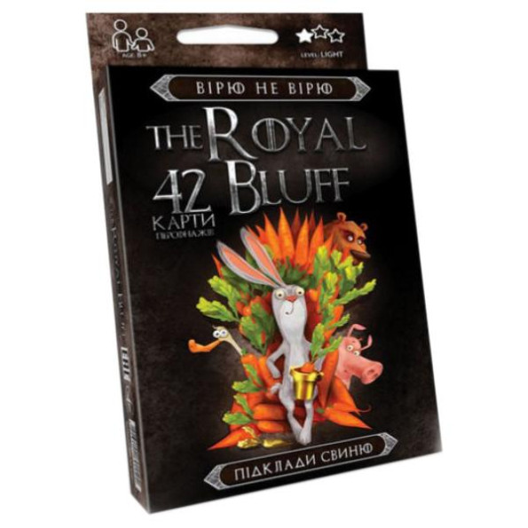 Карткова гра The ROYAL BLUFF RBL-01 на украинском язике (RBL-01-01U) Карткова гра The ROYAL BLUFF RBL-01 на украинском язике (RBL-01-01U)