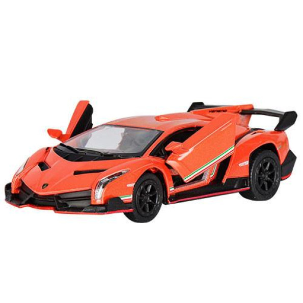 Дитяча колекційна машинка Lamborghini Veneno інерційна (Оранжевий)