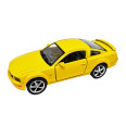 Инерционная машинка FORD MUSTANG GT 2006 Kinsmart КТ5091, 1:42 (Желтый)