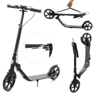 Самокат двухколёсный SR 2-059 с подножкой и ручным тормозом