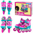Ролики Bambi Barbie 35-38 Розовые световые эффекты раздвижные