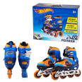 Роликовые коньки Bambi Hot Wheels 31-34 Синие световые эффекты раздвижные