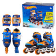 Роликові ковзани Bambi Hot Wheels 31-34 Сині світлові ефекти розсувні с защитой