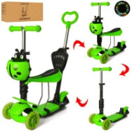 Самокат детский MAXI iTrike JR 3-068-GR с родительской ручкой