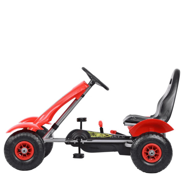 Веломобиль детский Bambi kart ручной тормоз Красный -
                                                        Фото 3