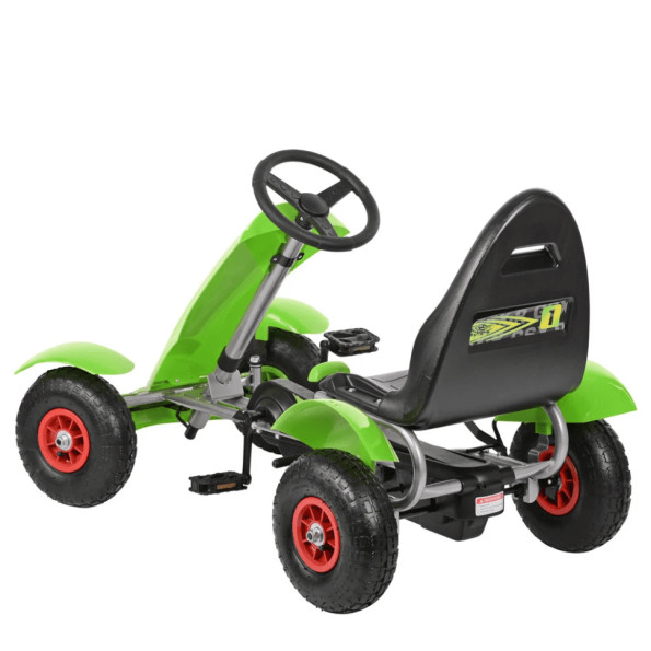 Велокарт детский Bambi kart ручной тормоз Зеленый -
                                                        Фото 2