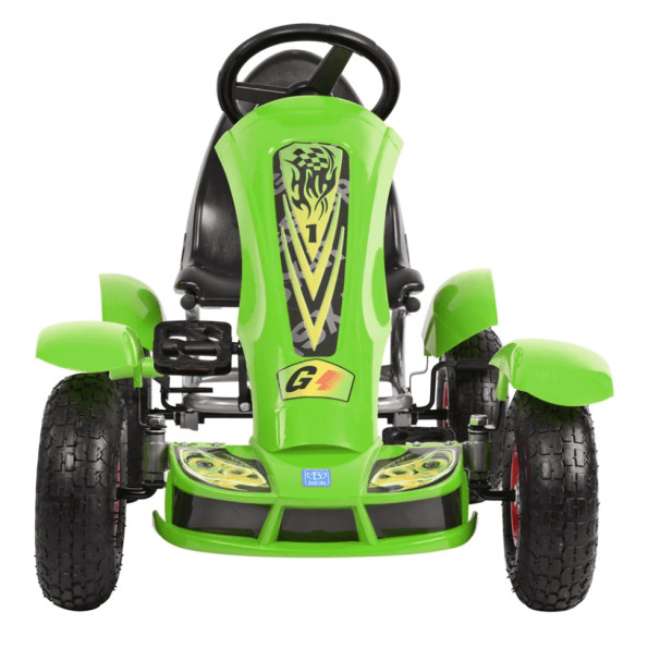 Велокарт детский Bambi kart ручной тормоз Зеленый -
                                                        Фото 5