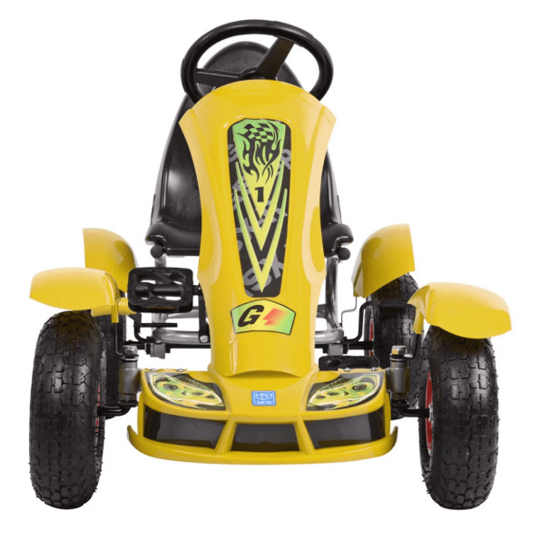 Веломобіль дитячий Bambi kart ручне гальмо Жовтий -
                                                        Фото 5