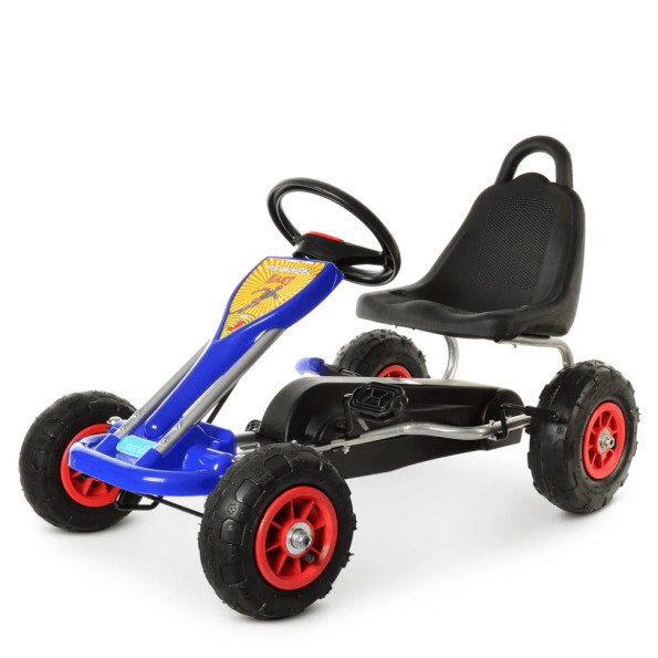 Велокарт дитячий Bambi kart ручне гальмо Синій