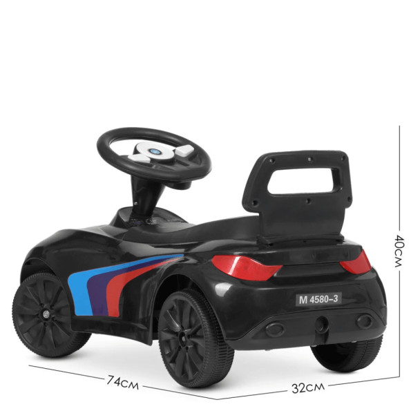 Каталка-толокар Bambi Racer M 4580-2 Чорний музичний -
                                                        Фото 3