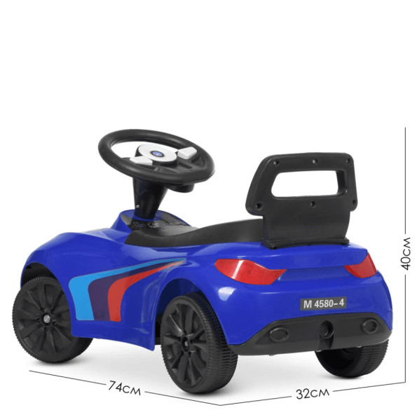 Каталка-толокар Bambi Racer M 4580-4 Синий музыкальный -
                                                        Фото 3