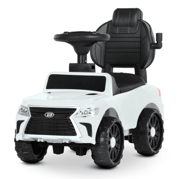 Каталка-толокар Bambi Racer M 4808EL-1 белый 2 в 1 -
                                                        Фото 4