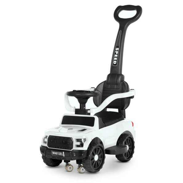 Каталка-толокар Bambi Racer M 4812EL-1 белый 2-в-1