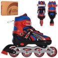 Роликовые коньки Profi 39-42 раздвижные Красные