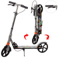 Самокат SR 2-010-1-GB(Grey) с ручным тормозом