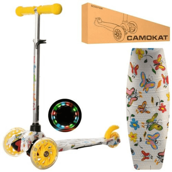 Самокат дитячий MINI iTrike BB 3-013-4-F-Y з підсвічуванням