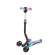 Самокат детский трехколесный Bambi Бирюзовый световые эффекты