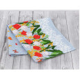 Рушник вафельний Кухонний 45х80 см Весняні квіти 342413
