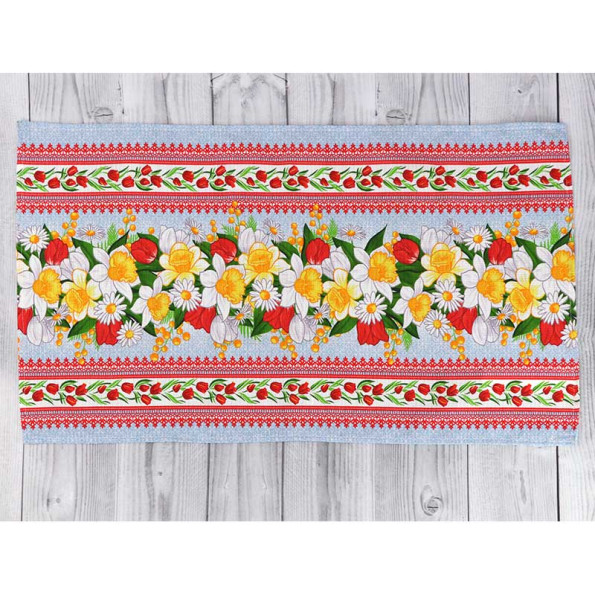 Рушник вафельний Кухонний 45х80 см Весняні квіти 342415 -
                                                        Фото 2