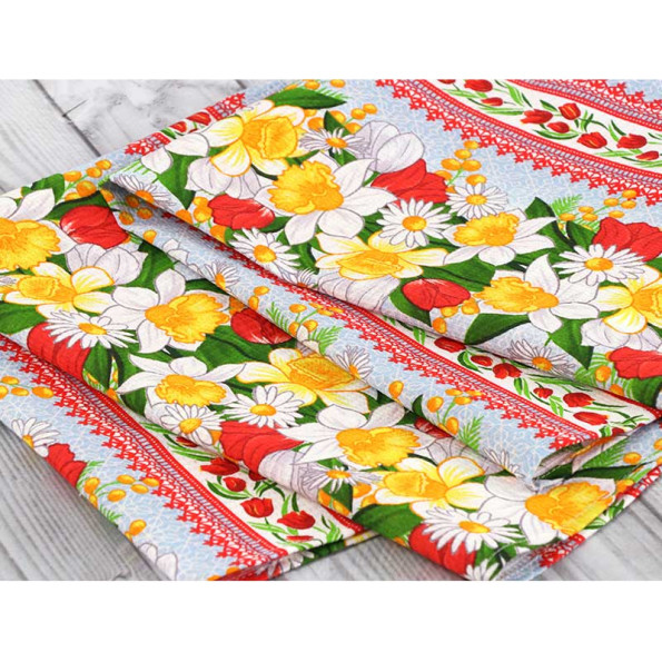 Рушник вафельний Кухонний 45х80 см Весняні квіти 342415 -
                                                        Фото 5