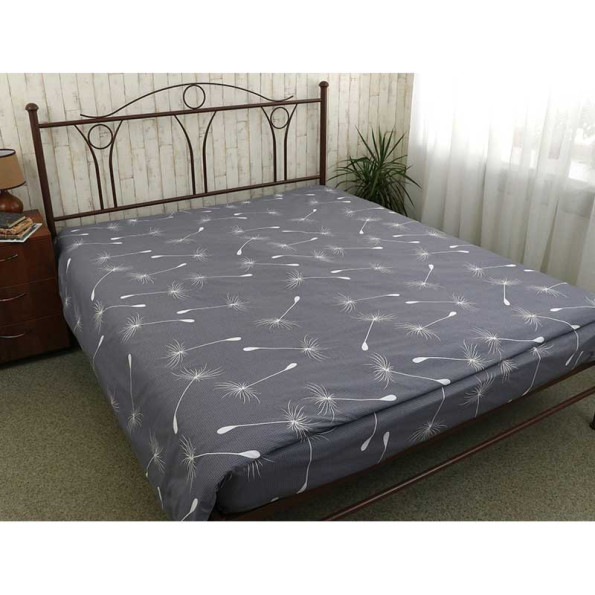 Простирадло 143х215 бязь набивна Fly grey