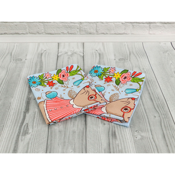 Рушник вафельний Кухонний 45х60 см Блакитний 342417 -
                                                        Фото 3