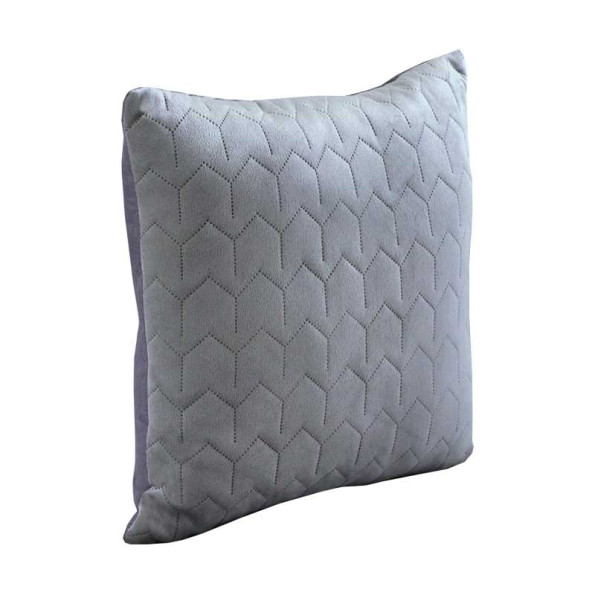 Двусторонняя декоративная подушка “Velour” Grey 40х40 см