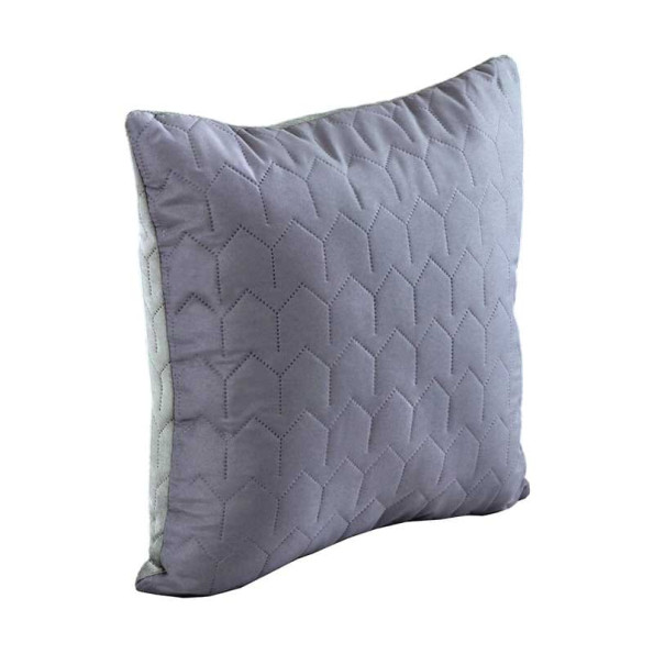 Двусторонняя декоративная подушка “Velour” Grey 40х40 см -
                                                        Фото 2