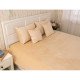 Двустороннее декоративное покрывало “Velour” Beige ромб 180х220 см -
                                                        Фото 2