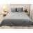 Двустороннее декоративное покрывало “Velour” Dark Grey ромб 150х220 см