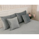 Двусторонняя декоративная подушка “Velour” Dark Grey ромб 40х40 см -
                                                        Фото 5