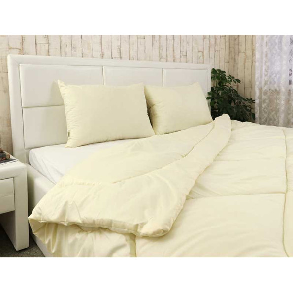 Всесезонное силиконовое одеяло молочное 200х220 см -
                                                        Фото 6