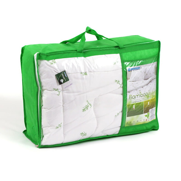 Бамбуковое одеяло зимнее Bamboo Style белое 140х205 см -
                                                        Фото 8