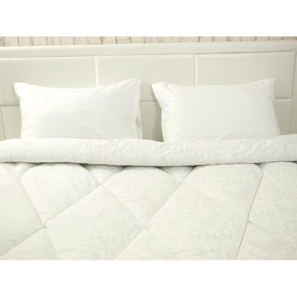 Всесезонное силиконовое одеяло "Белый вензель" 172х205 см -
                                                        Фото 6