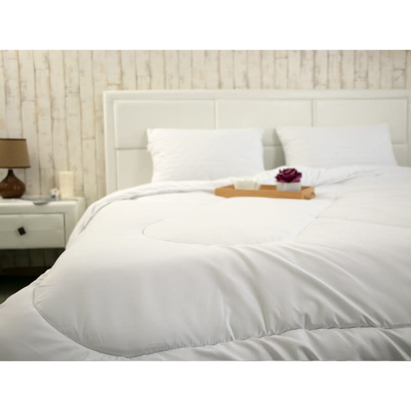 Всесезонное силиконовое одеяло белое 140х205 см с подушкой 50х70 см -
                                                        Фото 7