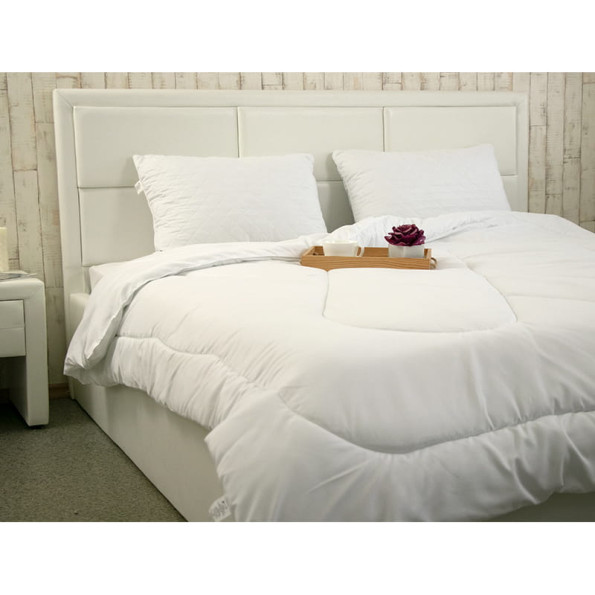 Всесезонное силиконовое одеяло белое 172х205 см -
                                                        Фото 7