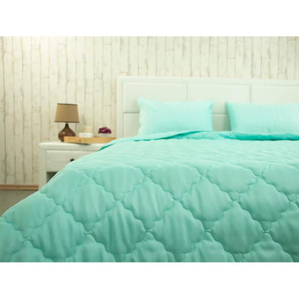 Ковдра 140х205 силіконова бірюзова -
                                                        Фото 7