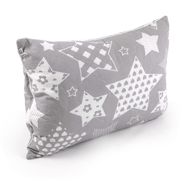 Подушка 50х70 силіконова стьобана на блискавці