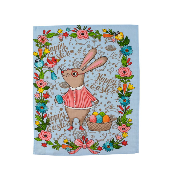 Набір вафельних рушників 45х60 см. 3 шт. Пасхальний Зайчик блакитний -
                                                        Фото 2
