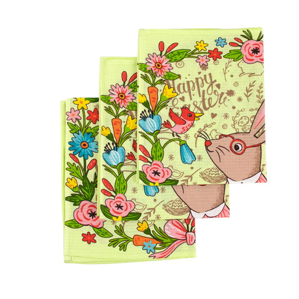 Набір вафельних рушників 45х60 см. 3 шт. Пасхальний Зайчик салатовий -
Фото 3 Набір вафельних рушників 45х60 см. 3 шт. Пасхальний Зайчик салатовий -
Фото 3